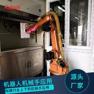 净化板玻镁板设备智能码垛机器人已为东莞三通板业安装完毕